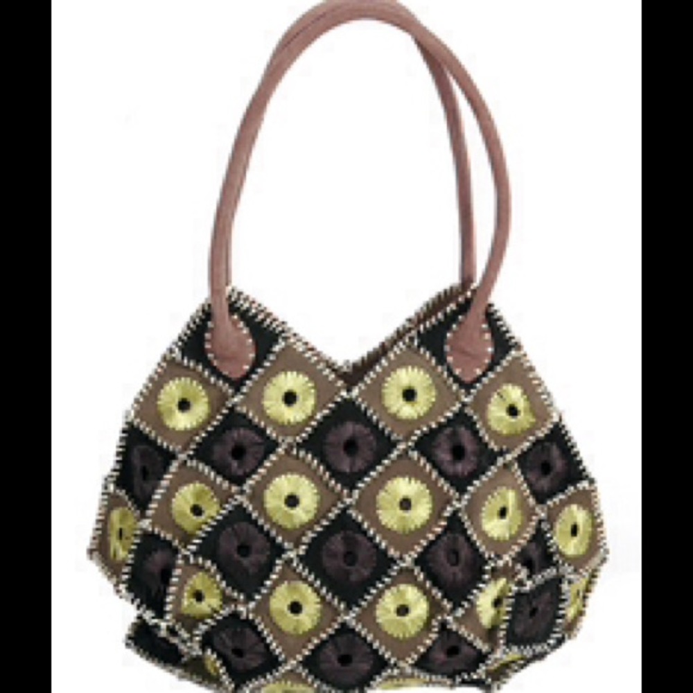 Laced Squares w/ Circles Bag